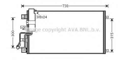 AVA QUALITY COOLING DN5290D Конденсатор, кондиціонер