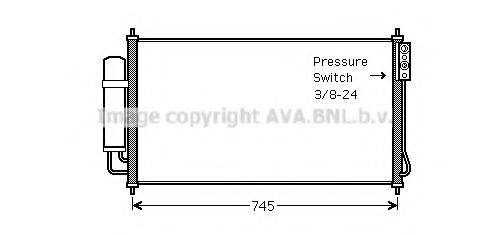 AVA QUALITY COOLING DN5325D Конденсатор, кондиціонер