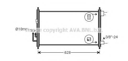 AVA QUALITY COOLING DN5372 Конденсатор, кондиціонер