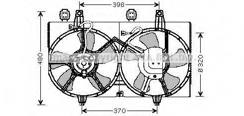 AVA QUALITY COOLING DN7511 Вентилятор, охолодження двигуна