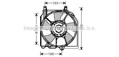 AVA QUALITY COOLING DN7523 Вентилятор, охолодження двигуна