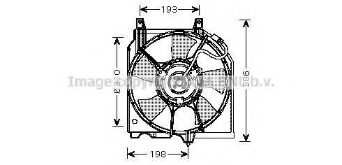 AVA QUALITY COOLING DN7526 Вентилятор, охолодження двигуна