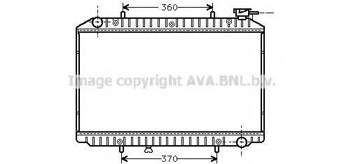 AVA QUALITY COOLING DNA2149 Радіатор, охолодження двигуна