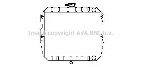 AVA QUALITY COOLING DU2006 Радіатор, охолодження двигуна