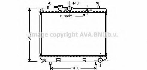 AVA QUALITY COOLING DU2043 Радіатор, охолодження двигуна