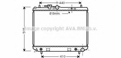 AVA QUALITY COOLING DU2044 Радіатор, охолодження двигуна