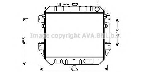 AVA QUALITY COOLING DU2051 Радіатор, охолодження двигуна