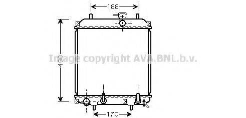 AVA QUALITY COOLING DU2055 Радіатор, охолодження двигуна