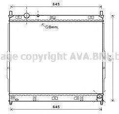 AVA QUALITY COOLING DW2122 Радіатор, охолодження двигуна