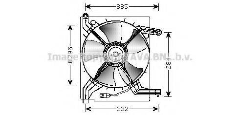 AVA QUALITY COOLING DW7506 Вентилятор, охолодження двигуна