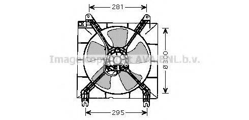 AVA QUALITY COOLING DW7507 Вентилятор, охолодження двигуна