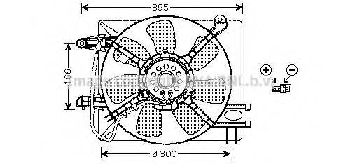 AVA QUALITY COOLING DW7517 Вентилятор, охолодження двигуна