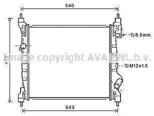 AVA QUALITY COOLING DWA2141 Радіатор, охолодження двигуна