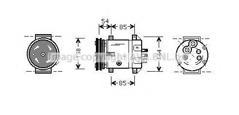 AVA QUALITY COOLING DWK020 Компресор, кондиціонер