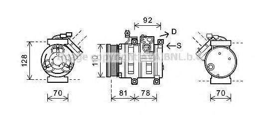 AVA QUALITY COOLING DWK100 Компресор, кондиціонер