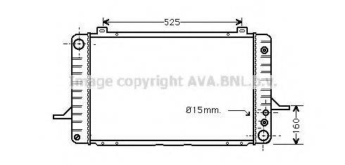 AVA QUALITY COOLING FD2032 Радіатор, охолодження двигуна