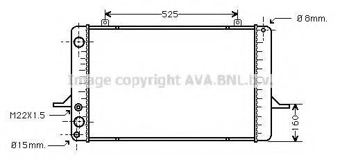 AVA QUALITY COOLING FD2035 Радіатор, охолодження двигуна