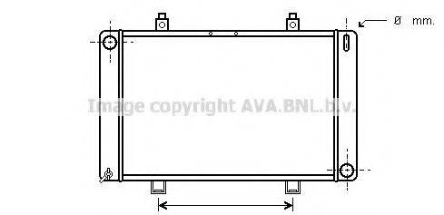 AVA QUALITY COOLING FD2037 Радіатор, охолодження двигуна