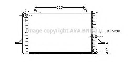 AVA QUALITY COOLING FD2049 Радіатор, охолодження двигуна