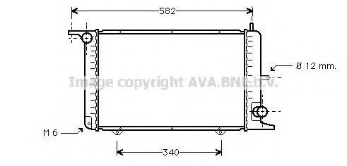 AVA QUALITY COOLING FD2115 Радіатор, охолодження двигуна