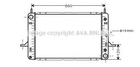 AVA QUALITY COOLING FD2120 Радіатор, охолодження двигуна