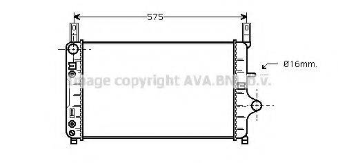 AVA QUALITY COOLING FD2128 Радіатор, охолодження двигуна