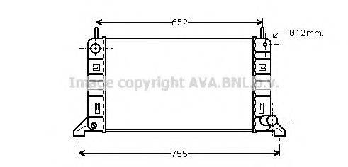 AVA QUALITY COOLING FD2158 Радіатор, охолодження двигуна