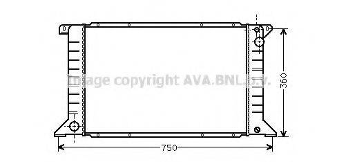 AVA QUALITY COOLING FD2170 Радіатор, охолодження двигуна