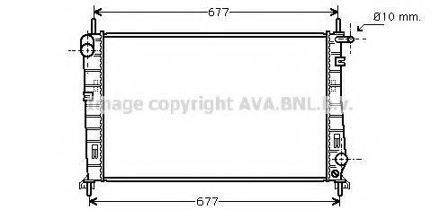 AVA QUALITY COOLING FD2185 Радіатор, охолодження двигуна