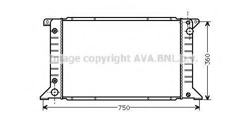 AVA QUALITY COOLING FD2200 Радіатор, охолодження двигуна