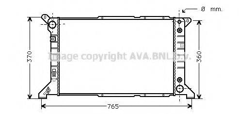 AVA QUALITY COOLING FD2201 Радіатор, охолодження двигуна