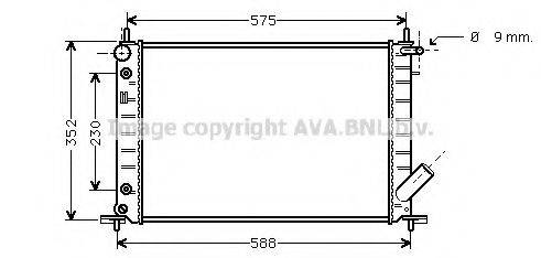 AVA QUALITY COOLING FD2222 Радіатор, охолодження двигуна