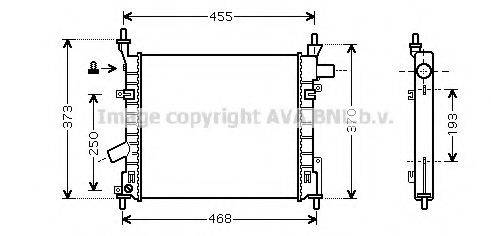 AVA QUALITY COOLING FD2372 Радіатор, охолодження двигуна