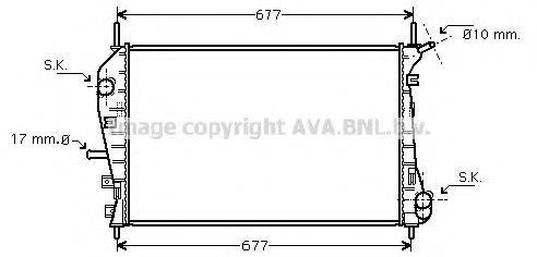 AVA QUALITY COOLING FD2376 Радіатор, охолодження двигуна