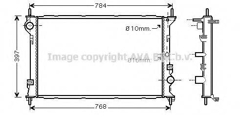 AVA QUALITY COOLING FD2382 Радіатор, охолодження двигуна