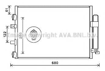 AVA QUALITY COOLING FD5484D Конденсатор, кондиціонер