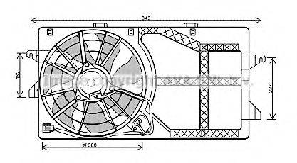 AVA QUALITY COOLING FD7547 Вентилятор, охолодження двигуна