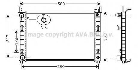 AVA QUALITY COOLING FDA2324 Радіатор, охолодження двигуна