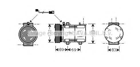 AVA QUALITY COOLING FDK290 Компресор, кондиціонер