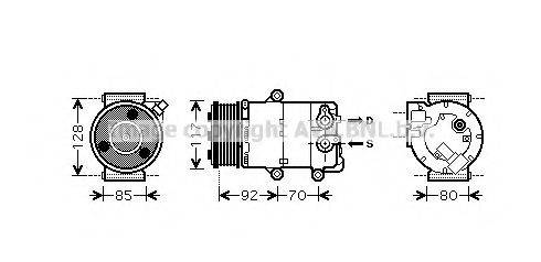 AVA QUALITY COOLING FDK415 Компресор, кондиціонер