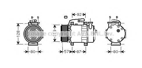 AVA QUALITY COOLING FDK468 Компресор, кондиціонер