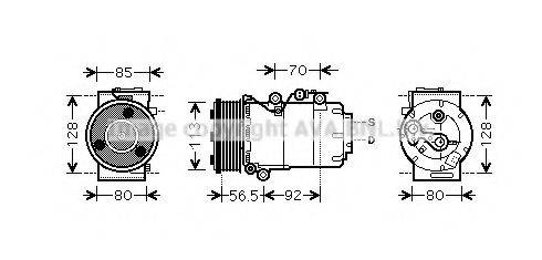 AVA QUALITY COOLING FDK497 Компресор, кондиціонер