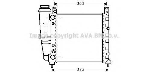 AVA QUALITY COOLING FT2057 Радіатор, охолодження двигуна