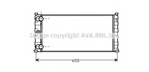 AVA QUALITY COOLING FT2067 Радіатор, охолодження двигуна