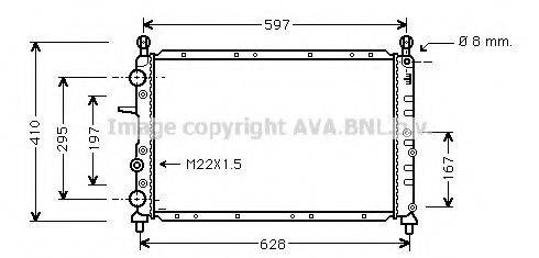 AVA QUALITY COOLING FT2099 Радіатор, охолодження двигуна