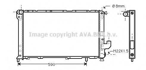 AVA QUALITY COOLING FT2130 Радіатор, охолодження двигуна