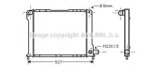 AVA QUALITY COOLING FT2131 Радіатор, охолодження двигуна