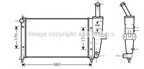 AVA QUALITY COOLING FT2209 Радіатор, охолодження двигуна