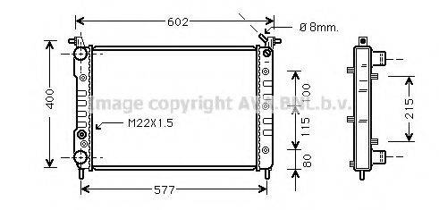 AVA QUALITY COOLING FT2232 Радіатор, охолодження двигуна