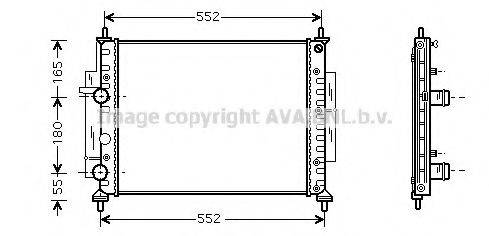 AVA QUALITY COOLING FT2268 Радіатор, охолодження двигуна